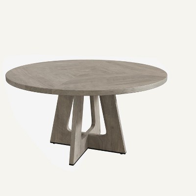 Homhougo Round Dining Table, 47-Inch Round Large Dining Table Set for 4 to 6, Wooden Top and Legs, Farmhouse Dinner Table (No Chair)
