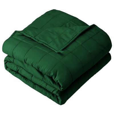 10 Lb 40 X 60 Weighted Blanket Cotton Forest Green By Bare Home Target