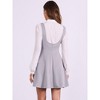 INSPIRE CHIC Women's Button Overalls Pinafore Suspenders Skirt - 4 of 4