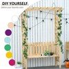 Gulches Wooden Garden Arbor for Climbing Plants with Garden Bench, Garden Arch to Grow Grapes & Vines, Patio Decor & Outdoor, Natural - 3 of 4