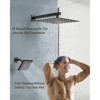 YAWWALK Thermostatic 7-Spray Shower System with Hand Shower, Wall Mount, 12" and 6", 2.5 GPM, Brushed Nickel (Valve Included) - 3 of 4