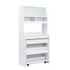 YOOCOZZ Buffet with Hutch, Foldable Dining Table, Multifunctional Cupboard, Storage Shelf + Side Hooks - 4 of 4