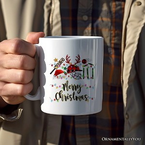 Cricket Buffalo Plaid Christmas Mug, Team and Coaches Gift (Non-Custom Only)| OrnamentallyYou - 1 of 4