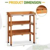 Karl Home Outdoor Fir Wood Garden Potting Bench - 2 of 4