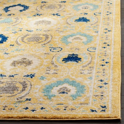 Evoke Gold and Ivory High Pile Area Rug