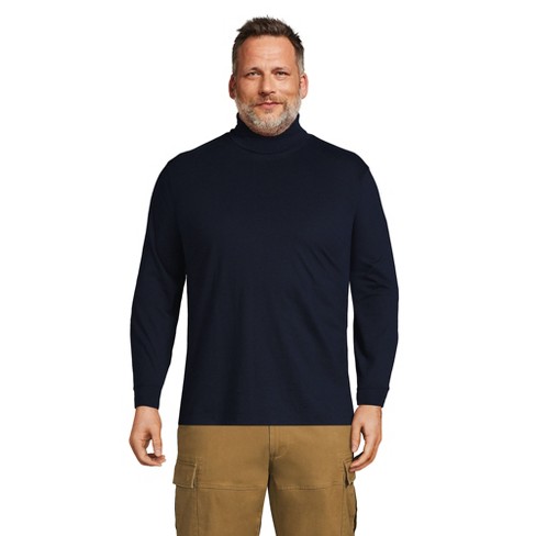 Lands' End Men's Big Super-t Turtleneck - 4x Big - Radiant Navy : Target