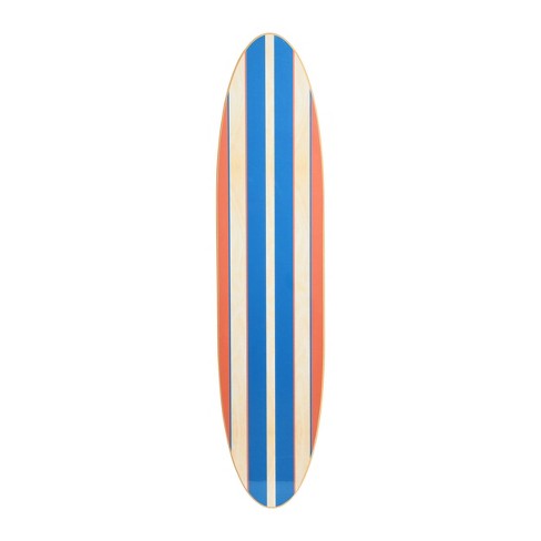 Striped Surfboard Wall Art