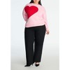 ELOQUII Women's Plus Size Big Heart Sweater - image 4 of 4