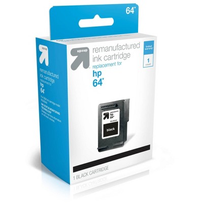 Remanufactured Single Black Standard Ink Cartridge - Compatible with HP 64 Ink Series Printers - TAR64B - up & up™