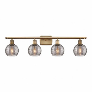 Athens Deco Swirl - 4 Light Bath Vanity In Industrial Style-9 Inches Tall and 36 Inches Wide - 1 of 1