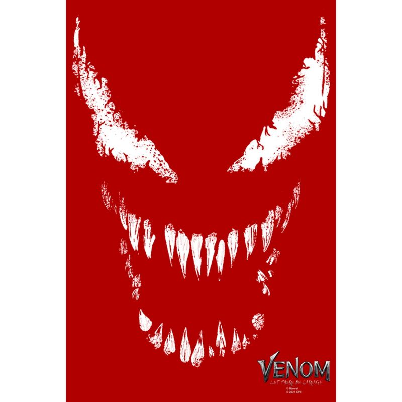 Men's Marvel Venom: Let There be Carnage Big White and Red face T-Shirt, 2 of 6