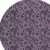 Eggplant Purple And Lilac Floral Washable Indoor Outdoor Area Rug - 4 of 4
