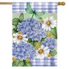 Dragonfly and Hydrangea Spring House Flag 40" x 28" Briarwood Lane - 2 of 4