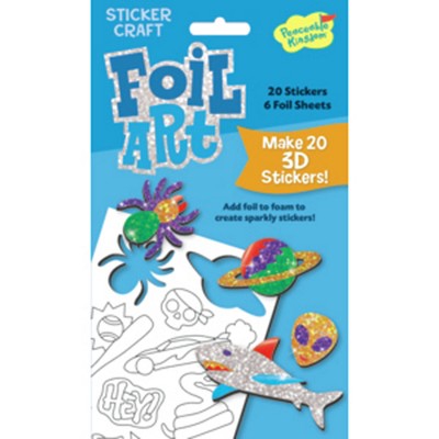 MindWare Boy Foil Art Sticker Pack - Stickers -8 Pieces