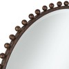 Uttermost Round Vanity Decorative Wall Mirror Rustic Beveled Glass Dark Bronze Beaded Iron Frame 32" Wide for Bathroom Living Room - 3 of 4