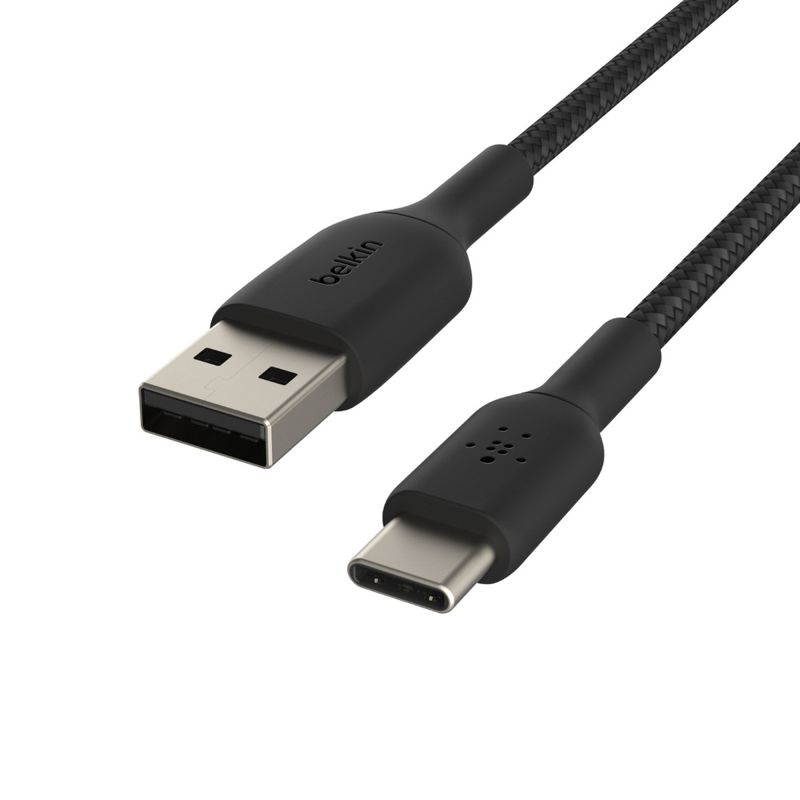 Belkin® BOOST UP CHARGE™ Braided USB-C® to USB-A Cable, 6.6 Ft., Black, 4 of 8