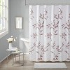 LunaLulinlk Burnout Printed Shower Curtain Mauve 72x72" - 2 of 4