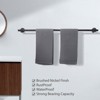 WOWOW 36 in. Stainless Steel Wall Mounted Single Towel Bar in Brushed Nickel - 3 of 4
