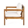 Christopher Knight Home Negley Outdoor Acacia Wood and Rope Weave Club Chair with Water Resistant Cushion - 4 of 4