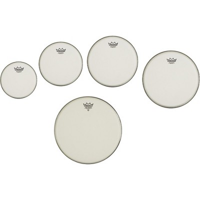 Remo Marching Suede Emperor Crimplock Pro Pack 6, 8, 12 & 13 in., Free 10 in. Suede Emperor Drum Head Suede 6, 8, 10, 12, 13