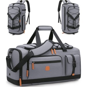 3-in-1 Sports Duffle Bag with Shoe & Laptop Compartments, Anti-Theft Weekender Carry-On Backpack for Travel & Gym - 1 of 4