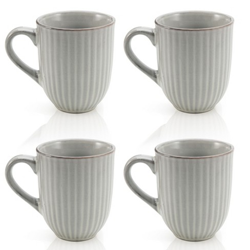 American Atelier Stackable Coffee Mugs 2 Piece Set, 14oz Ceramic Cups For  Kitchen Countertop, Tabletop, Island, Or Café Display : Target