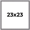 PosterPalooza | Square Textured Grey Picture Frame - UV Acrylic, Foam Board Backing, Hanging Hardware - 2 of 4