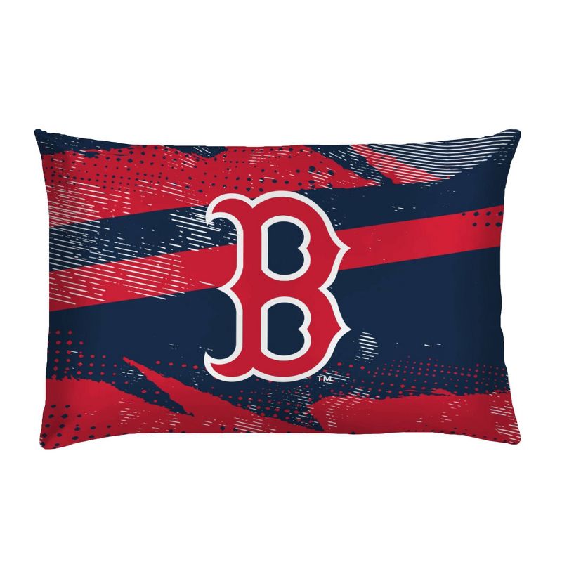 MLB Boston Red Sox Slanted Stripe Twin Bedding Set in a Bag - 4pc, 3 of 4