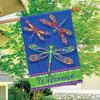 Briarwood Lane Colorful Dragonflies Summer House Flag Welcome Dragonfly 28" x 40" - 4 of 4