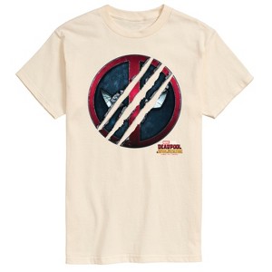 Men's - Marvel - Deadpool & Wolverine Scratch Logo Short Sleeve Graphic T-Shirt - 1 of 4