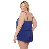 Aqua Green, Women's Keyhole Blouson Romper - 2 of 3