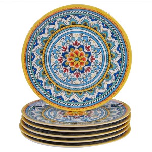 11" 6pk Melamine Portofino Dinner Plates - Certified International - 1 of 4