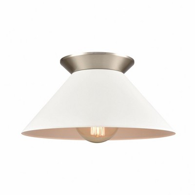 Elk Home Cavendish 1 - Light Semi-Flush Mount in  Brushed Nickel