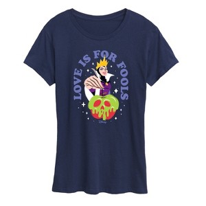 Women's - Disney Villains - Valentine's Day Short Sleeve Graphic T-Shirt - 1 of 4