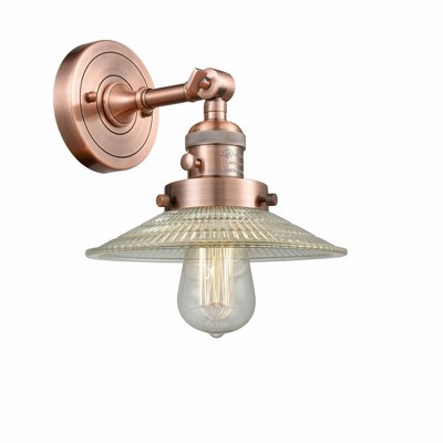 Halophane - 1 Light Wall Sconce In Industrial Style-8 Inches Tall and 8.5 Inches Wide