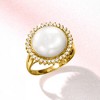Ross-Simons 12-12.5mm Cultured Mabe Pearl and .26 ct. t.w. Diamond Ring in 14k Yellow Gold - 4 of 4