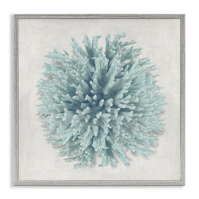 Stupell Industries Coral Ball Blue Sea Beach Design, 17" x 17"