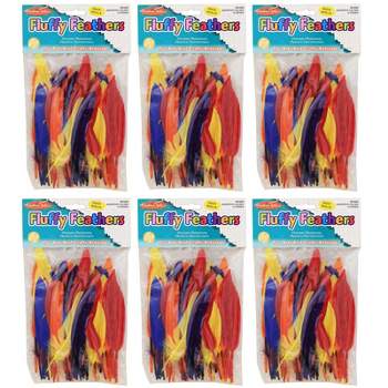 Charles Leonard Duck Quills Feathers, 14 Grams Per Bag, 6 Bags