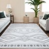 Modern Washable Geometric Area Rug Low Pile Non Slip Floor Carpet Non Shedding Stain Resistant Decorative Mat - 3 of 4