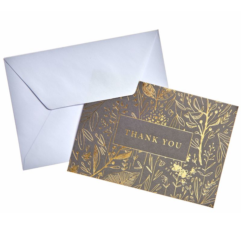 50ct &#39;Thank You&#39; Cards Gold/White, 4 of 7