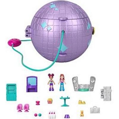 Polly Pocket Dolls & Accessories, Compact Playset with 2 Micro Dolls, 15 Toy Pieces & 1 Fashion Piece, Double Play Skating