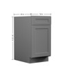 Kitchen Base Cabinet, Unassembled Cabinet with Adjustable Shelf without Top - 3 of 4