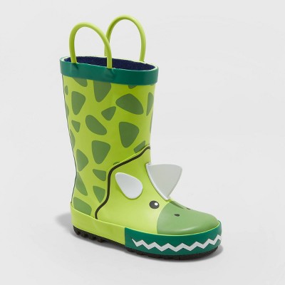 green rain boots for boys