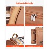VEVOR Picnic Backpack, Beach Picnic Backpack Bag for 4 Person with Insulated Cooler Compartment, Detachable Bottle/Wine Holder, Brown - 4 of 4