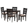 Baxton Studio Abigail Modern Fabric Wood Dining Set - 2 of 4