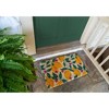 Entryways 28"x17" Lemons All-Natural Coconut Fibers Door Mat Yellow and Green: Hand-Painted, PVC Backed, Indoor Use - 2 of 3