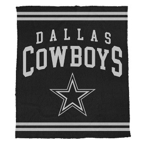 NFL Dallas Cowboys Midnight Logo Cozy Knit Blanket - 1 of 1