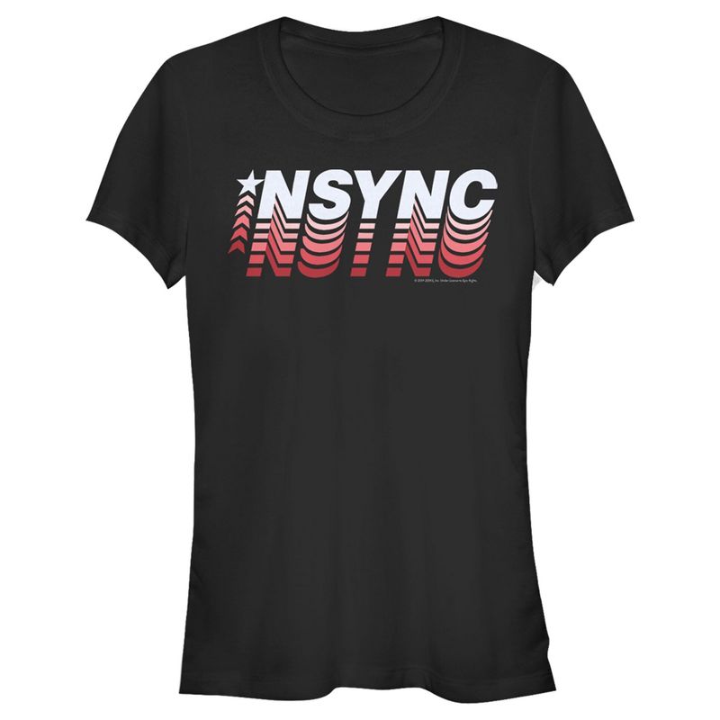 Juniors Womens NSYNC Retro Fade T-Shirt, 1 of 5