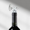 Unique Bargains Bottle Stoppers Heart with "Love" Zinc Alloy PTR Rose 3.54"x1.77"x0.79" 1 Pc - 2 of 3