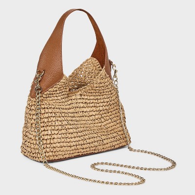 Сумки Universal Thread Straw Mini Slouchy Shoulder Bag - Universal Thread™ Natural — фото 3